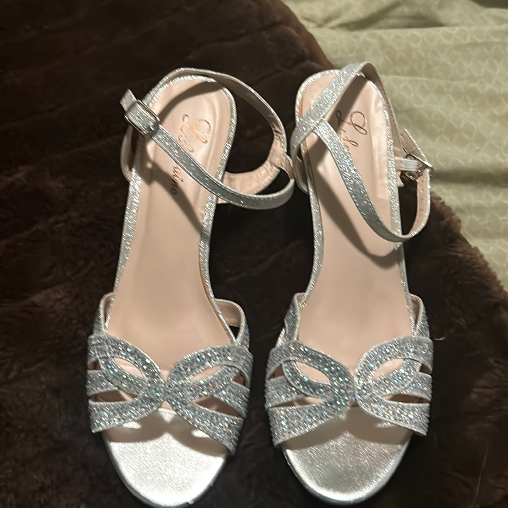 Silver shoes